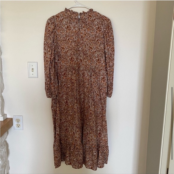 Universal Thread Pink Floral Tiered Midi Dress XS - Picture 4 of 7